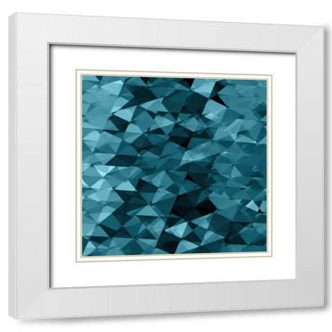 Geometric Squared III White Modern Wood Framed Art Print with Double Matting by Tatum, Jan