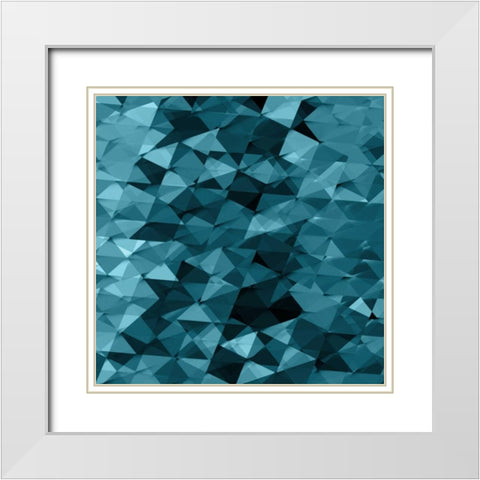 Geometric Squared III White Modern Wood Framed Art Print with Double Matting by Tatum, Jan