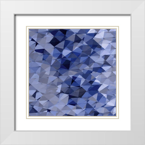 Geometric Squared VI White Modern Wood Framed Art Print with Double Matting by Tatum, Jan