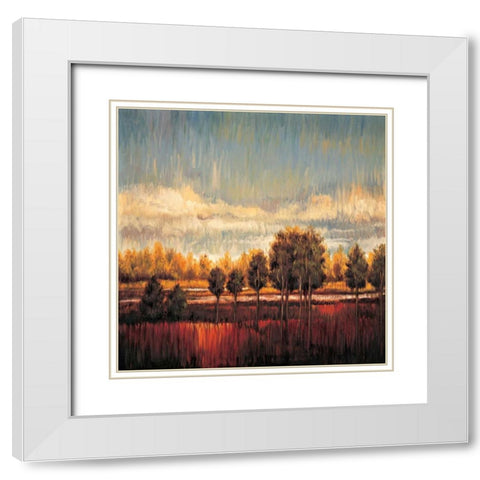 Quiet River II White Modern Wood Framed Art Print with Double Matting by Bryant, James