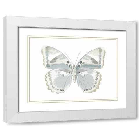 Butterfly in Mandarin White Modern Wood Framed Art Print with Double Matting by Bosco, Julia