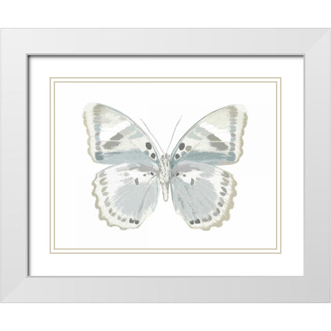 Butterfly in Mandarin White Modern Wood Framed Art Print with Double Matting by Bosco, Julia