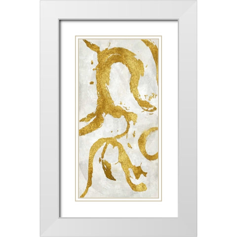 Exuberant I White Modern Wood Framed Art Print with Double Matting by Davila, Jordan