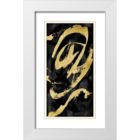 Rambunctious I White Modern Wood Framed Art Print with Double Matting by Davila, Jordan