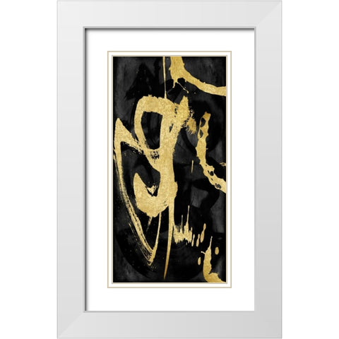 Rambunctious II White Modern Wood Framed Art Print with Double Matting by Davila, Jordan