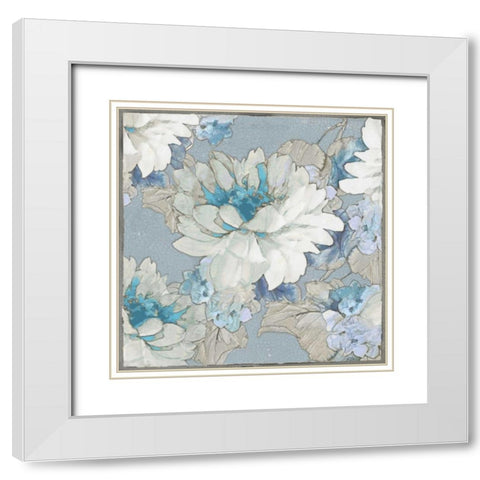 Earthly Delights II White Modern Wood Framed Art Print with Double Matting by Stevens, Jesse