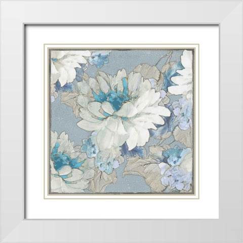 Earthly Delights II White Modern Wood Framed Art Print with Double Matting by Stevens, Jesse