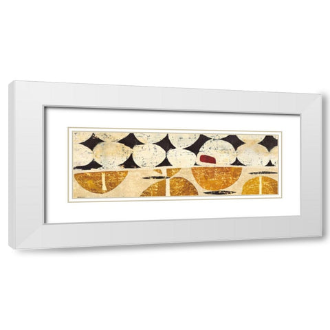 Origins I White Modern Wood Framed Art Print with Double Matting by Graham, John