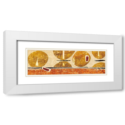 Origins II White Modern Wood Framed Art Print with Double Matting by Graham, John