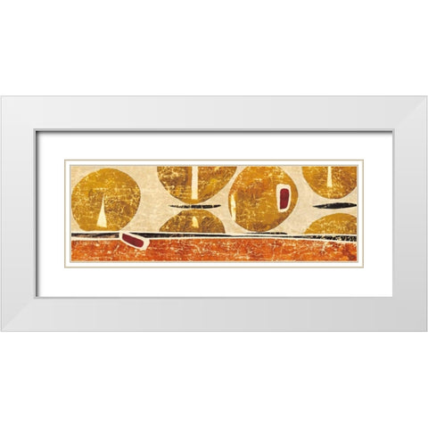 Origins II White Modern Wood Framed Art Print with Double Matting by Graham, John