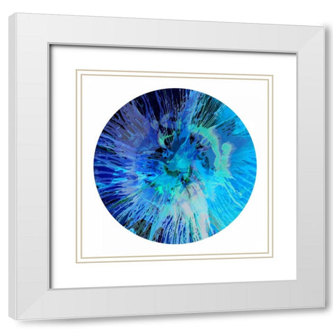 Circular Motion VII White Modern Wood Framed Art Print with Double Matting by Evans, Josh