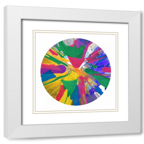 Circular Motion VIII White Modern Wood Framed Art Print with Double Matting by Evans, Josh
