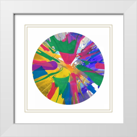 Circular Motion VIII White Modern Wood Framed Art Print with Double Matting by Evans, Josh