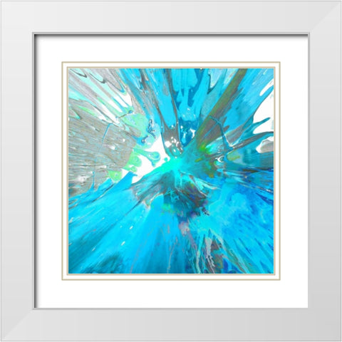 Fearless III White Modern Wood Framed Art Print with Double Matting by Evans, Josh