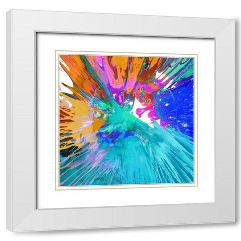 Unabashed II White Modern Wood Framed Art Print with Double Matting by Evans, Josh