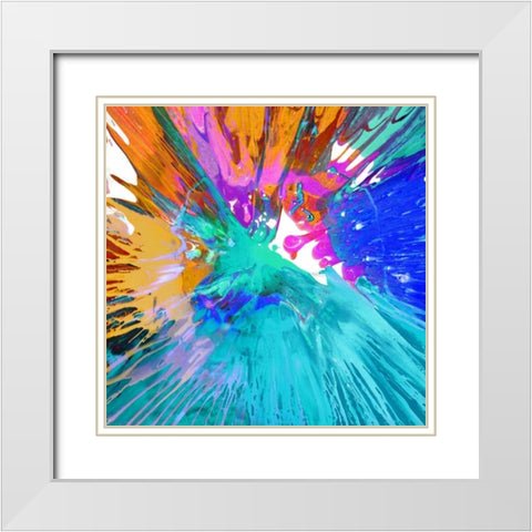 Unabashed II White Modern Wood Framed Art Print with Double Matting by Evans, Josh