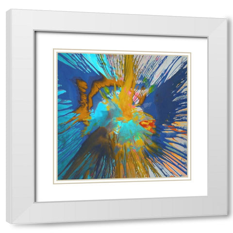 Not Shy V White Modern Wood Framed Art Print with Double Matting by Evans, Josh