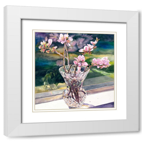Thank you Vincent White Modern Wood Framed Art Print with Double Matting by Koenig, Judy