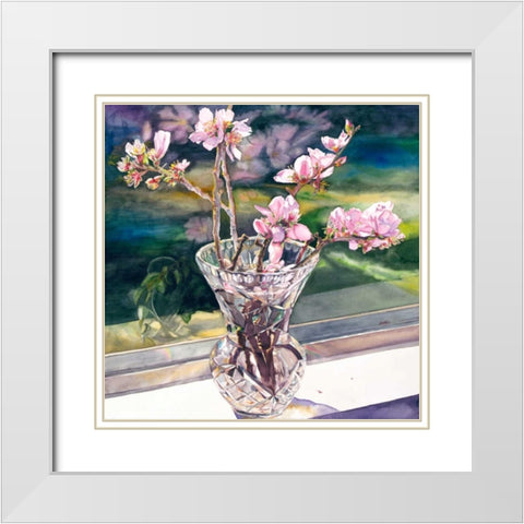 Thank you Vincent White Modern Wood Framed Art Print with Double Matting by Koenig, Judy