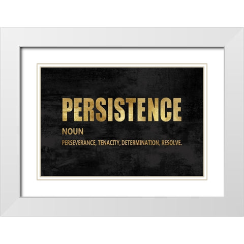 Persistence in Gold White Modern Wood Framed Art Print with Double Matting by MacDowell, Jamie