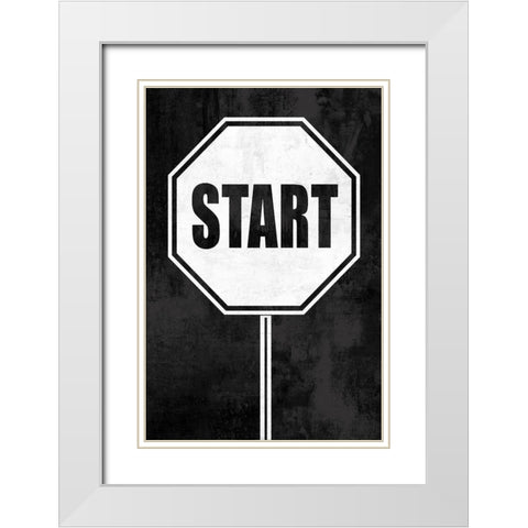 Start on Black White Modern Wood Framed Art Print with Double Matting by MacDowell, Jamie