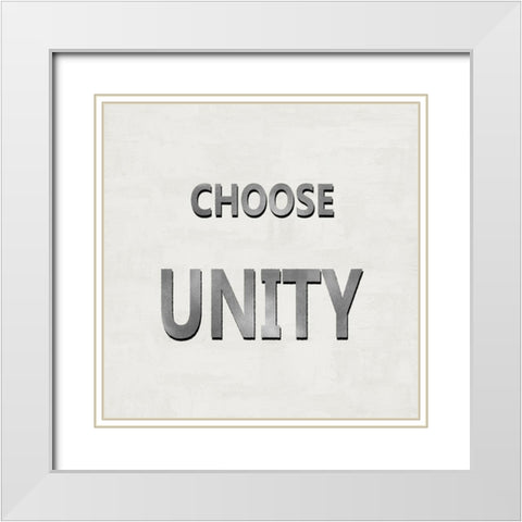 Choose Unity White Modern Wood Framed Art Print with Double Matting by MacDowell, Jamie