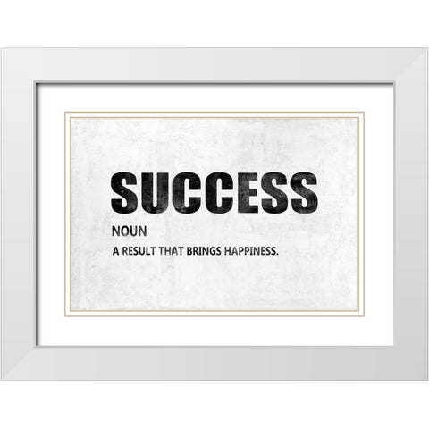 Success on Gray  White Modern Wood Framed Art Print with Double Matting by MacDowell, Jamie