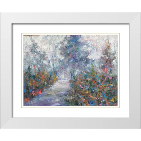 Walking Path II White Modern Wood Framed Art Print with Double Matting by Foster, Joseph Marshal