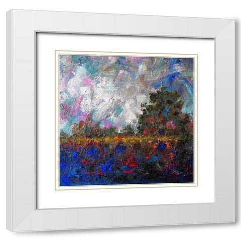 Landscape III White Modern Wood Framed Art Print with Double Matting by Foster, Joseph Marshal