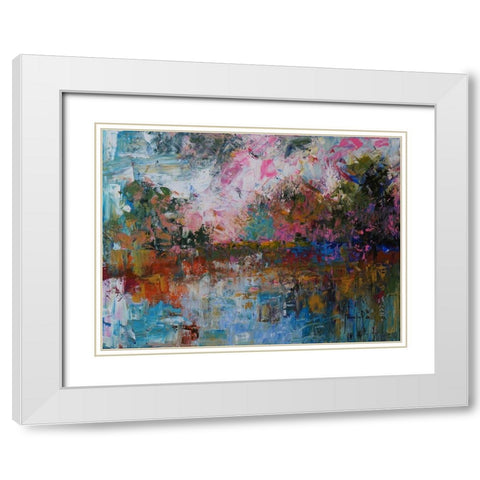 Landscape IV White Modern Wood Framed Art Print with Double Matting by Foster, Joseph Marshal
