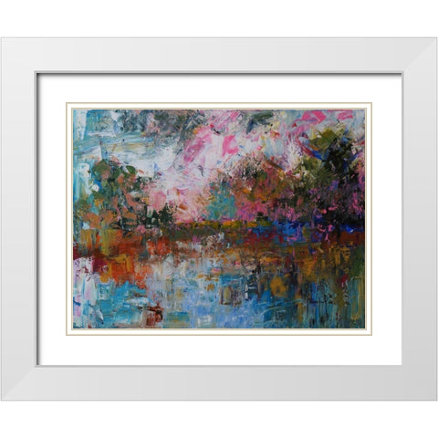 Landscape IV White Modern Wood Framed Art Print with Double Matting by Foster, Joseph Marshal