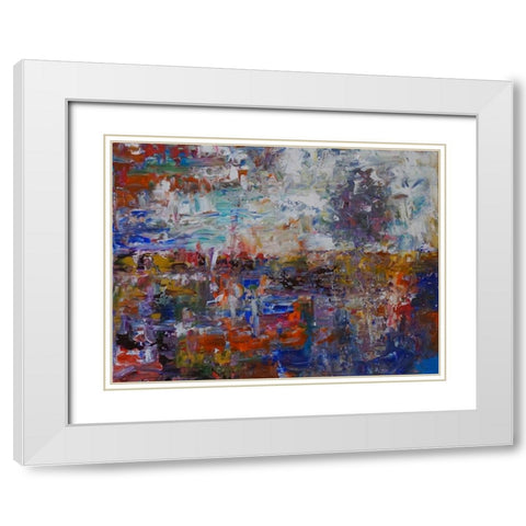Horizon II White Modern Wood Framed Art Print with Double Matting by Foster, Joseph Marshal