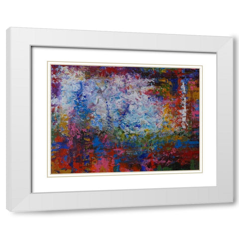 Horizon VI White Modern Wood Framed Art Print with Double Matting by Foster, Joseph Marshal