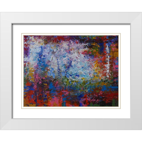 Horizon VI White Modern Wood Framed Art Print with Double Matting by Foster, Joseph Marshal