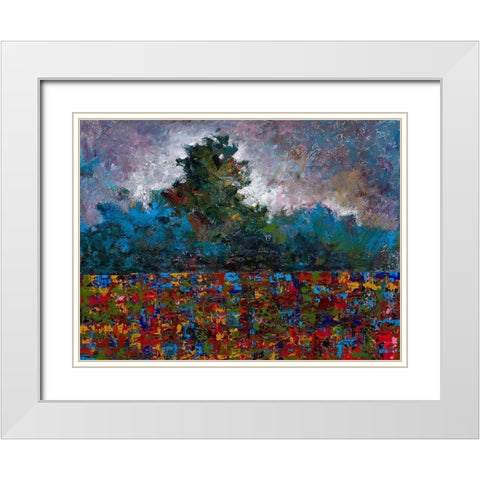 Trees for days White Modern Wood Framed Art Print with Double Matting by Foster, Joseph Marshal