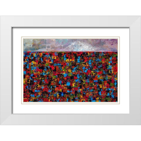 Haze White Modern Wood Framed Art Print with Double Matting by Foster, Joseph Marshal