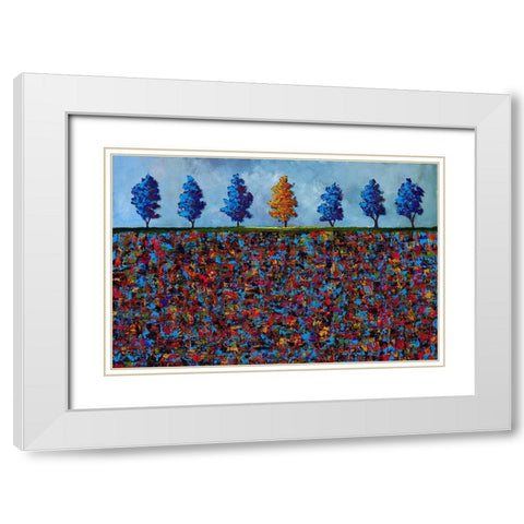 1 out of 7 White Modern Wood Framed Art Print with Double Matting by Foster, Joseph Marshal