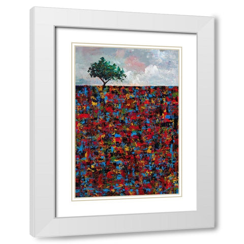 One White Modern Wood Framed Art Print with Double Matting by Foster, Joseph Marshal