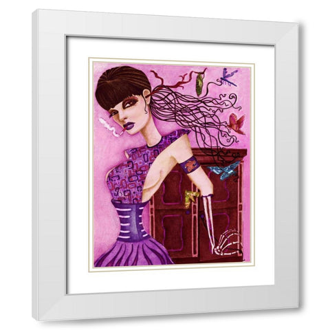 Cassandras Closet White Modern Wood Framed Art Print with Double Matting by Goddess, Jami