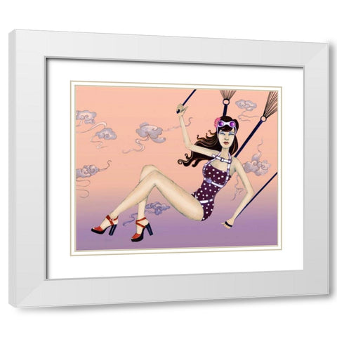 Susie White Modern Wood Framed Art Print with Double Matting by Goddess, Jami