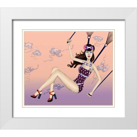 Susie White Modern Wood Framed Art Print with Double Matting by Goddess, Jami