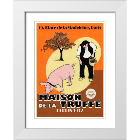 Le Bon Choix White Modern Wood Framed Art Print with Double Matting by Got, Jean-Pierre