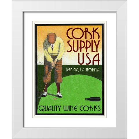 Cork Supply White Modern Wood Framed Art Print with Double Matting by Got, Jean Pierre