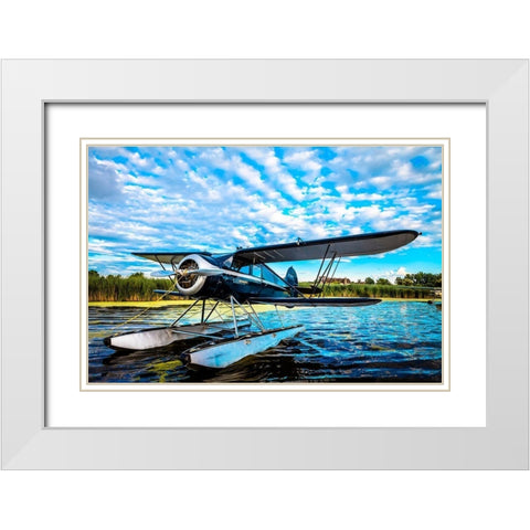 Boat Ride White Modern Wood Framed Art Print with Double Matting by Slemp, John