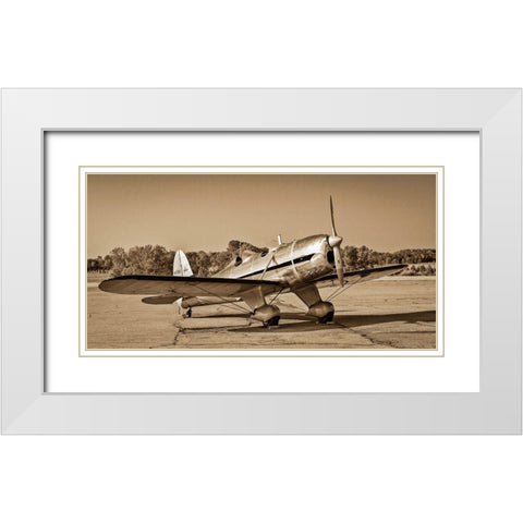 Mono Plane II White Modern Wood Framed Art Print with Double Matting by Slemp, John
