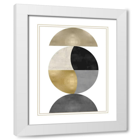 Tuned In White Modern Wood Framed Art Print with Double Matting by Thompson, Justin