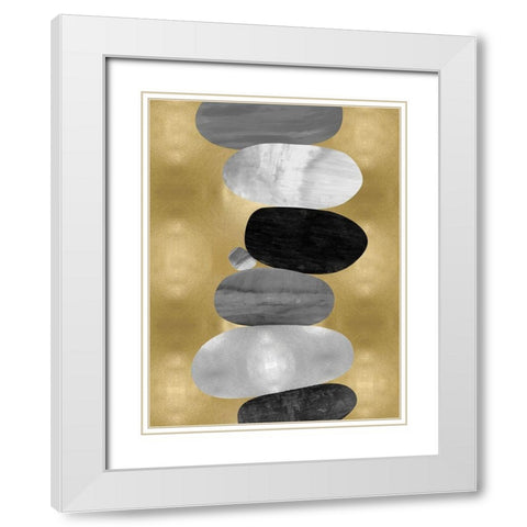 Emerge I White Modern Wood Framed Art Print with Double Matting by Thompson, Justin