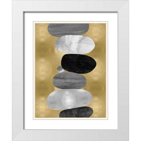 Emerge I White Modern Wood Framed Art Print with Double Matting by Thompson, Justin