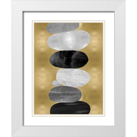 Emerge II White Modern Wood Framed Art Print with Double Matting by Thompson, Justin