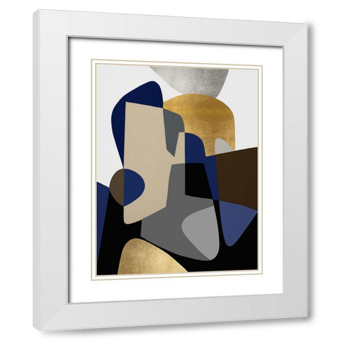 The Shape of Things II White Modern Wood Framed Art Print with Double Matting by Thompson, Justin